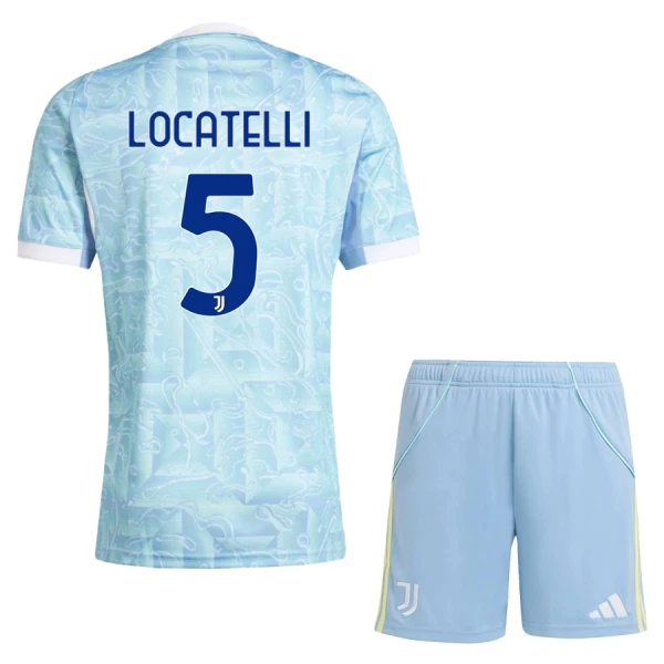 Juventus Locatelli 5 Fodboldtrøje Børn Udebane 25/26 Juventus Locatelli 5 Fodboldtrøje Børn Udebane 25/26
