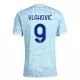 Juventus Vlahovic 9 Fodboldtrøje Herre Udebane 25/26 Juventus Vlahovic 9 Fodboldtrøje Herre Udebane 25/26