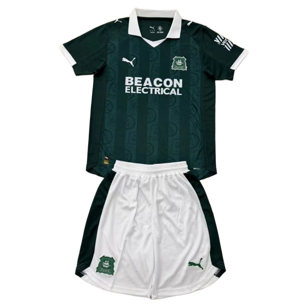 Plymouth Argyleh Fodboldtrøje Børn Hjemmebane 25/26 Plymouth Argyleh Fodboldtrøje Børn Hjemmebane 25/26
