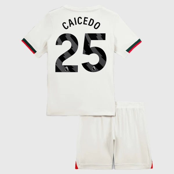 Chelsea Caicedo 25 Fodboldtrøje Børn Udebane 25/26 Chelsea Caicedo 25 Fodboldtrøje Børn Udebane 25/26