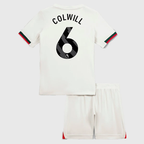 Chelsea Colwill 6 Fodboldtrøje Børn Udebane 25/26 Chelsea Colwill 6 Fodboldtrøje Børn Udebane 25/26