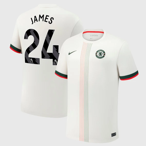 Chelsea James 24 Fodboldtrøje Herre Udebane 25/26 Chelsea James 24 Fodboldtrøje Herre Udebane 25/26