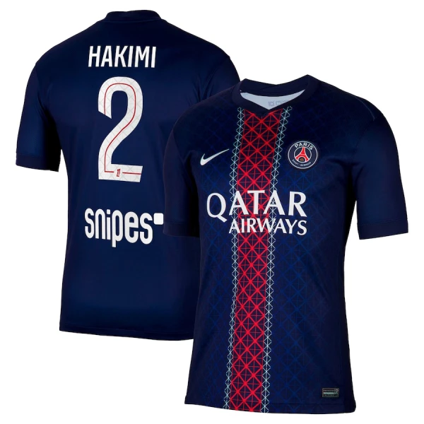 Paris Saint-Germain Hakimi 2 Fodboldtrøje Herre Hjemmebane 25/26 Paris Saint-Germain Hakimi 2 Fodboldtrøje Herre Hjemmebane 25/26