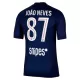 Paris Saint-Germain Joao Neves 87 Fodboldtrøje Herre Hjemmebane 25/26