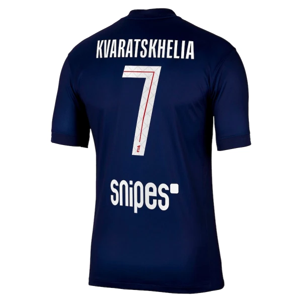 Paris Saint-Germain Kvaratskhelia 7 Fodboldtrøje Herre Hjemmebane 25/26