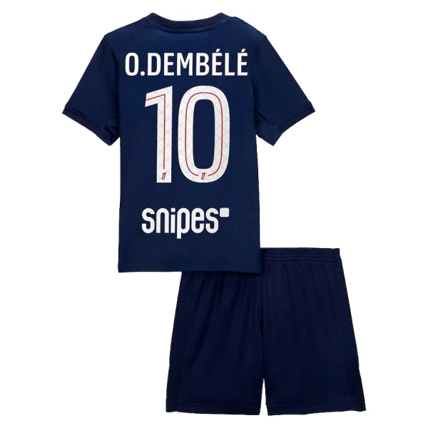 Paris Saint-Germain O. Dembele 10 Fodboldtrøje Børn Hjemmebane 25/26 Paris Saint-Germain O. Dembele 10 Fodboldtrøje Børn Hjemmebane 25/26