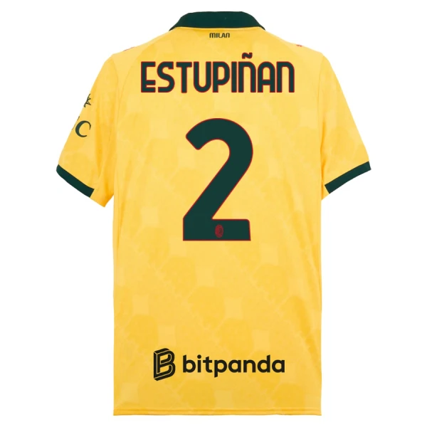 AC Milan Estupinan 2 Fodboldtrøje Herre Tredje 25/26 AC Milan Estupinan 2 Fodboldtrøje Herre Tredje 25/26