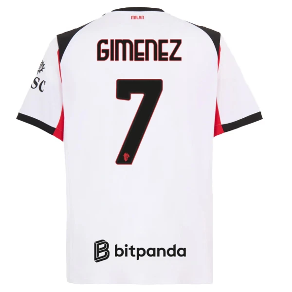 AC Milan Gimenez 7 Fodboldtrøje Herre Udebane 25/26