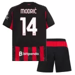 AC Milan Modrić 14 Fodboldtrøje Børn Hjemmebane 25/26