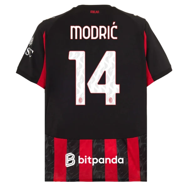 AC Milan Modrić 14 Fodboldtrøje Herre Hjemmebane 25/26 AC Milan Modrić 14 Fodboldtrøje Herre Hjemmebane 25/26