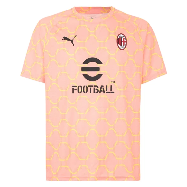 AC Milan Pre-Match Fodboldtrøje Herre 25/26 Pink AC Milan Pre-Match Fodboldtrøje Herre 25/26 Pink