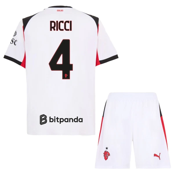 AC Milan Ricci 4 Fodboldtrøje Børn Udebane 25/26