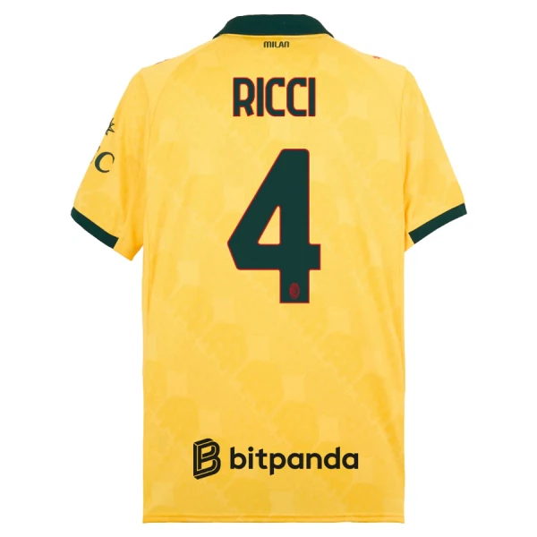 AC Milan Ricci 4 Fodboldtrøje Herre Tredje 25/26 AC Milan Ricci 4 Fodboldtrøje Herre Tredje 25/26