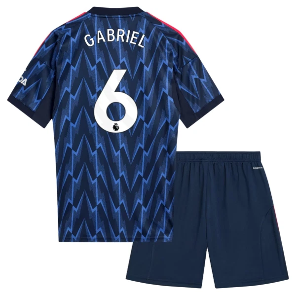 Arsenal Gabriel 6 Fodboldtrøje Børn Udebane 25/26 Arsenal Gabriel 6 Fodboldtrøje Børn Udebane 25/26