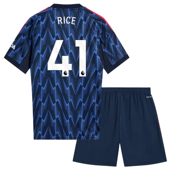 Arsenal Rice 41 Fodboldtrøje Børn Udebane 25/26 Arsenal Rice 41 Fodboldtrøje Børn Udebane 25/26