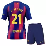 FC Barcelona Frenkie de Jong 21 Fodboldtrøje Børn Hjemmebane 25/26