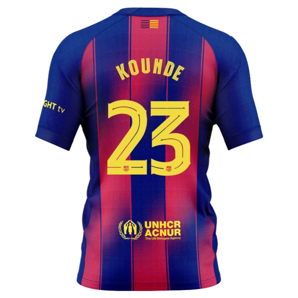 FC Barcelona Kounde 23 Fodboldtrøje Herre Hjemmebane 25/26