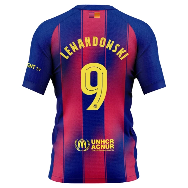 FC Barcelona Lewandowski 9 Fodboldtrøje Herre Hjemmebane 25/26 FC Barcelona Lewandowski 9 Fodboldtrøje Herre Hjemmebane 25/26