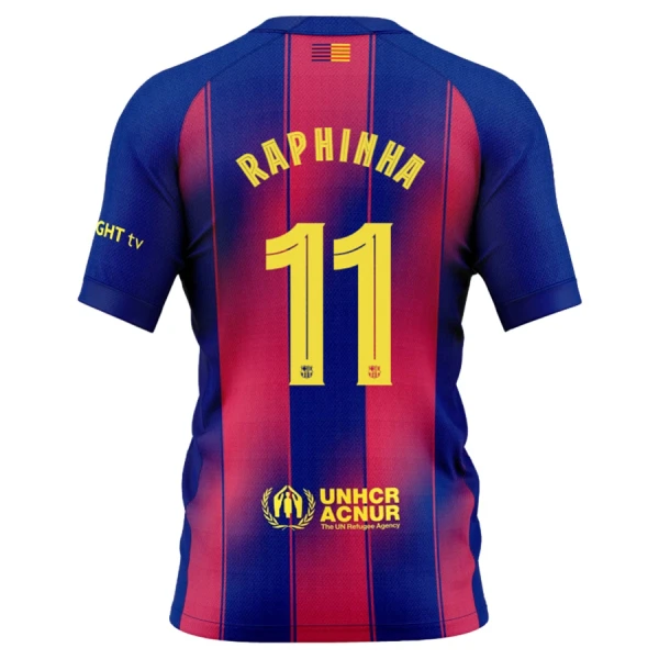 FC Barcelona Raphinha 11 Fodboldtrøje Børn Hjemmebane 25/26