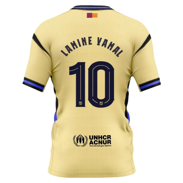 FC Barcelona x Kobe Bryant Lamine Yamal 10 Fodboldtrøje Børn Udebane 25/26