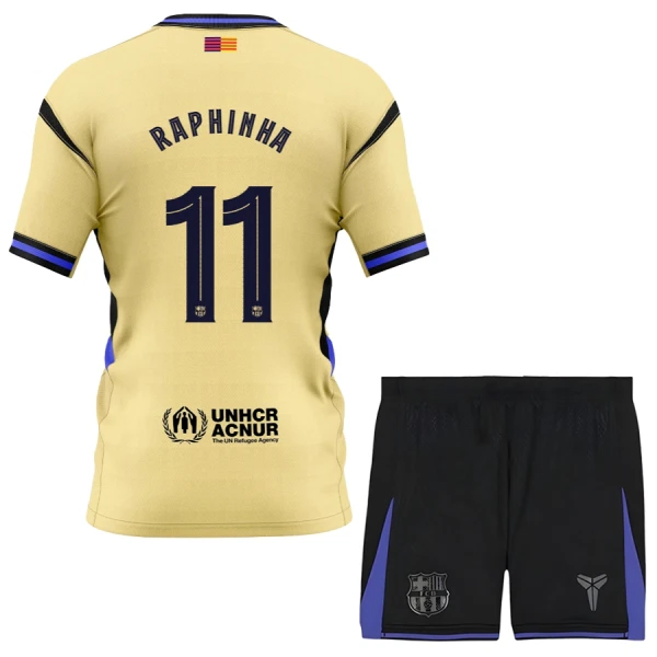 FC Barcelona x Kobe Bryant Raphinha 11 Fodboldtrøje Børn Udebane 25/26 FC Barcelona x Kobe Bryant Raphinha 11 Fodboldtrøje Børn Udebane 25/26