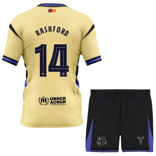FC Barcelona x Kobe Bryant Rashford 14 Fodboldtrøje Børn Udebane 25/26