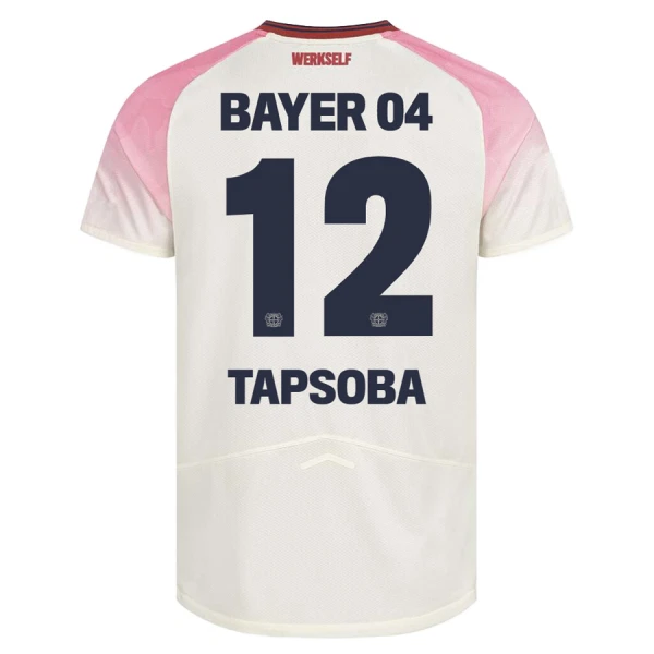 Bayer Leverkusen Edmond Tapsoba 12 Fodboldtrøje Herre Udebane 25/26 Bayer Leverkusen Edmond Tapsoba 12 Fodboldtrøje Herre Udebane 25/26