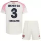 Bayer Leverkusen Piero Hincapie 3 Fodboldtrøje Børn Udebane 25/26 Bayer Leverkusen Piero Hincapie 3 Fodboldtrøje Børn Udebane 25/26