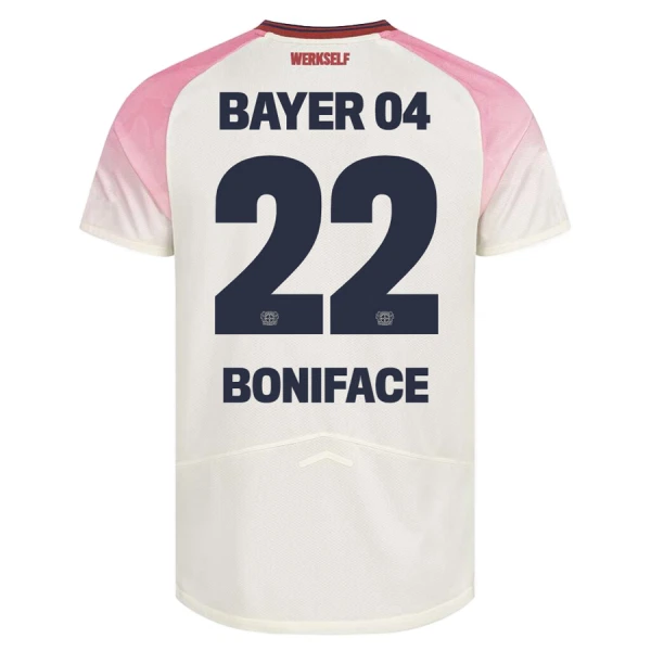 Bayer Leverkusen Victor Boniface 22 Fodboldtrøje Herre Udebane 25/26 Bayer Leverkusen Victor Boniface 22 Fodboldtrøje Herre Udebane 25/26