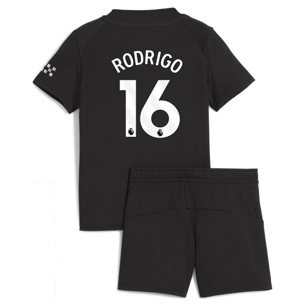 Manchester City Rodrigo 16 Fodboldtrøje Børn Udebane 25/26 Manchester City Rodrigo 16 Fodboldtrøje Børn Udebane 25/26