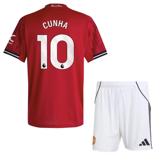 Manchester United Cunha 10 Fodboldtrøje Børn Hjemmebane 25/26 Manchester United Cunha 10 Fodboldtrøje Børn Hjemmebane 25/26