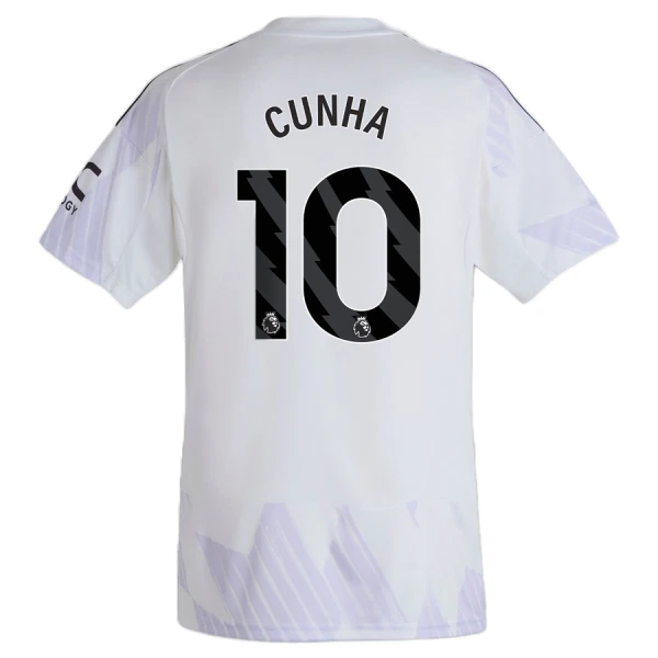 Manchester United Cunha 10 Fodboldtrøje Herre Udebane 25/26 Manchester United Cunha 10 Fodboldtrøje Herre Udebane 25/26