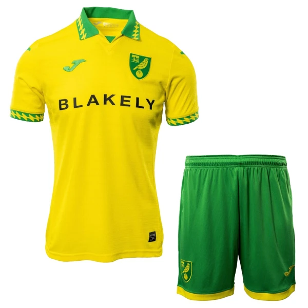 Norwich City Fodboldtrøje Børn Hjemmebane 25/26 Norwich City Fodboldtrøje Børn Hjemmebane 25/26
