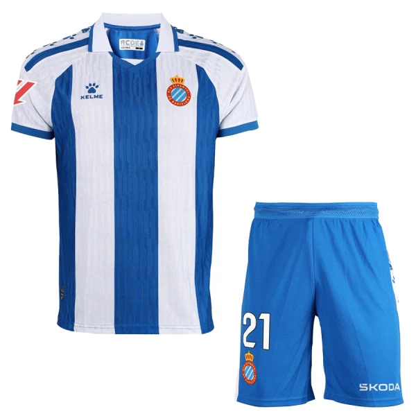 RCD Espanyol Fodboldtrøje Børn Hjemmebane 25/26 RCD Espanyol Fodboldtrøje Børn Hjemmebane 25/26
