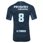 Feyenoord Q. Timber 8 Fodboldtrøje Herre Udebane 25/26