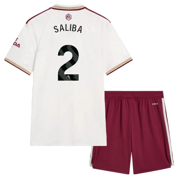 Arsenal Saliba 2 Fodboldtrøje Børn Tredje 25/26 Arsenal Saliba 2 Fodboldtrøje Børn Tredje 25/26
