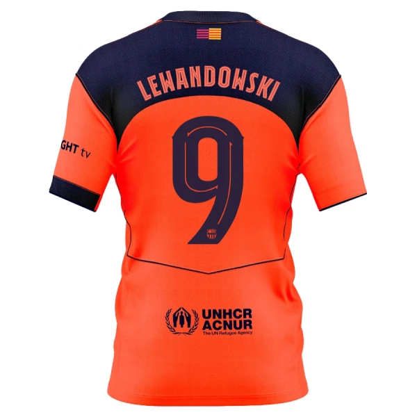 FC Barcelona Lewandowski 9 Fodboldtrøje Herre Tredje 25/26 FC Barcelona Lewandowski 9 Fodboldtrøje Herre Tredje 25/26