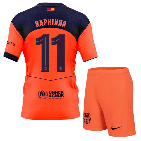 FC Barcelona Raphinha 11 Fodboldtrøje Børn Tredje 25/26