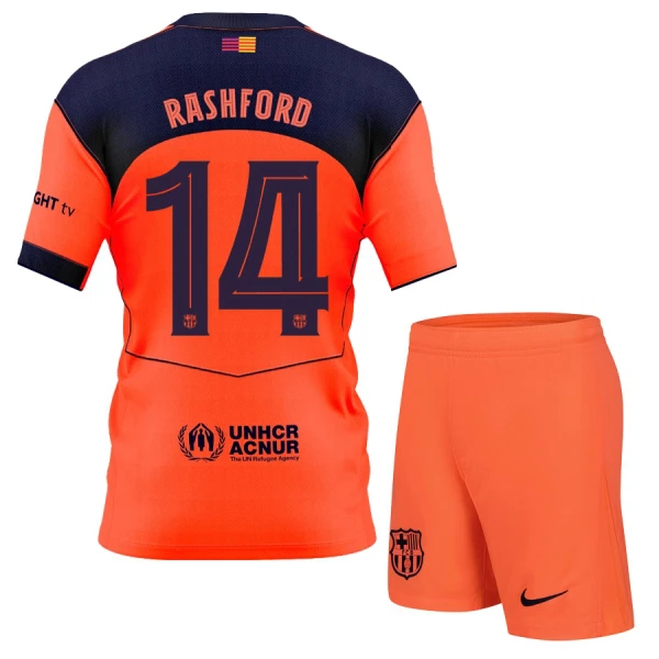 FC Barcelona Rashford 14 Fodboldtrøje Børn Tredje 25/26