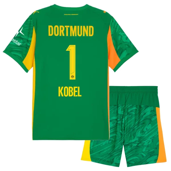 Borussia Dortmund Kobel 1 Målmandstrøje Børn 25/26 Grøn Borussia Dortmund Kobel 1 Målmandstrøje Børn 25/26 Grøn