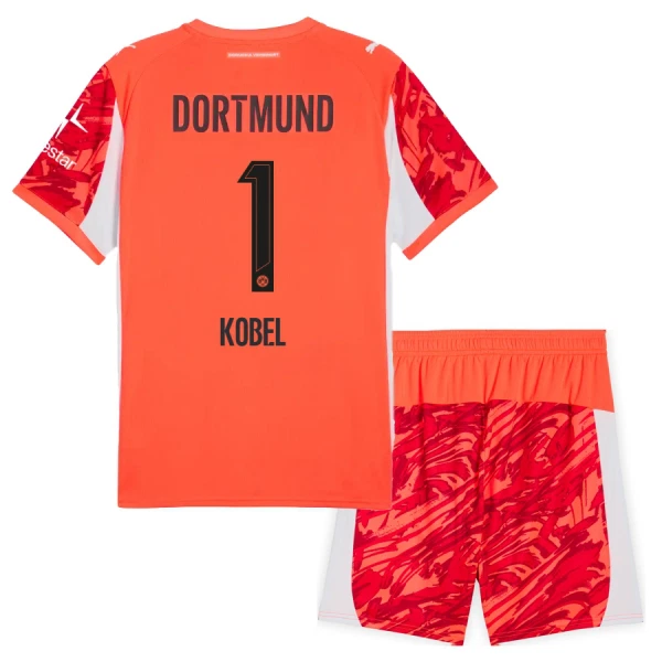 Borussia Dortmund Kobel 1 Målmandstrøje Børn 25/26 Rød Borussia Dortmund Kobel 1 Målmandstrøje Børn 25/26 Rød