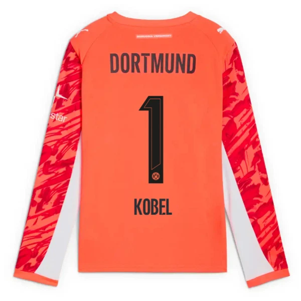 Borussia Dortmund Kobel 1 Målmandstrøje Herre 25/26 Rød Langærmet Borussia Dortmund Kobel 1 Målmandstrøje Herre 25/26 Rød Langærmet