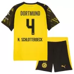 Borussia Dortmund N. Schlotterbeck 4 Fodboldtrøje Børn Hjemmebane 25/26