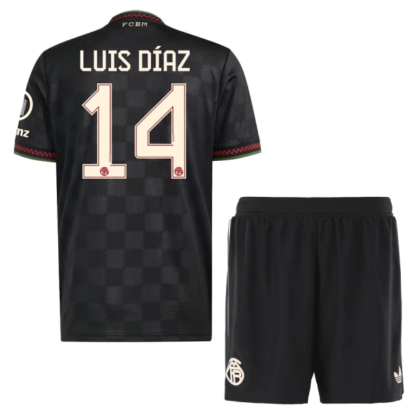 FC Bayern München Luis Díaz 14 Fodboldtrøje Børn Tredje 25/26 FC Bayern München Luis Díaz 14 Fodboldtrøje Børn Tredje 25/26