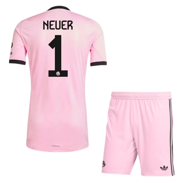 FC Bayern München Neuer 1 Målmandstrøje Børn 25/26 Pink FC Bayern München Neuer 1 Målmandstrøje Børn 25/26 Pink