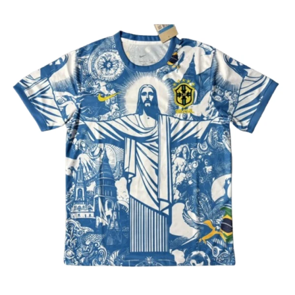 Brasilien Fodboldtrøje Herre 2025 Blå Speciel