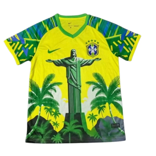 Brasilien Fodboldtrøje Herre 2025 Grøn Speciel Brasilien Fodboldtrøje Herre 2025 Grøn Speciel