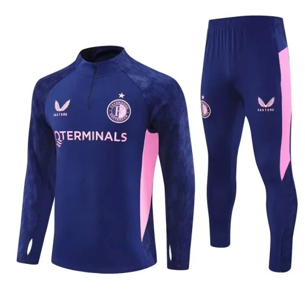 Feyenoord Trænings sweatshirt sæt Herre 25/26 Blå Feyenoord Trænings sweatshirt sæt Herre 25/26 Blå