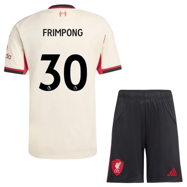 Liverpool Jeremie Frimpong 30 Fodboldtrøje Børn Udebane 25/26 Liverpool Jeremie Frimpong 30 Fodboldtrøje Børn Udebane 25/26