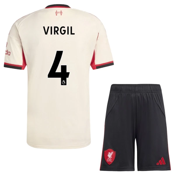 Liverpool Virgil 4 Fodboldtrøje Børn Udebane 25/26
